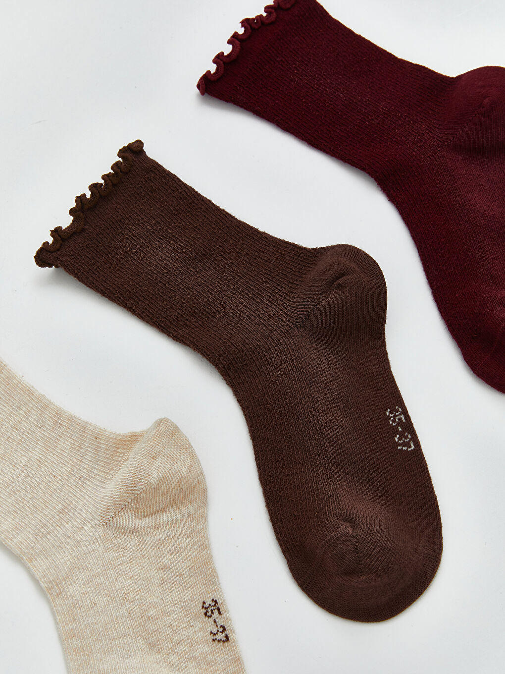 Karışık Kadın Soket Çorap 3'lü-1