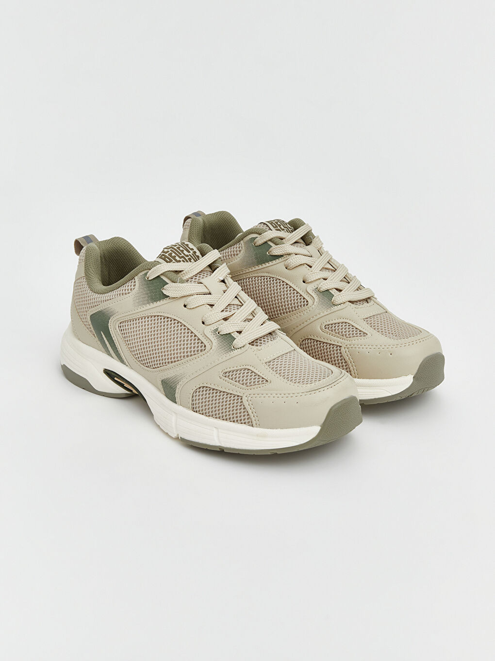 Bej File Detaylı Erkek Spor Ayakkabı
