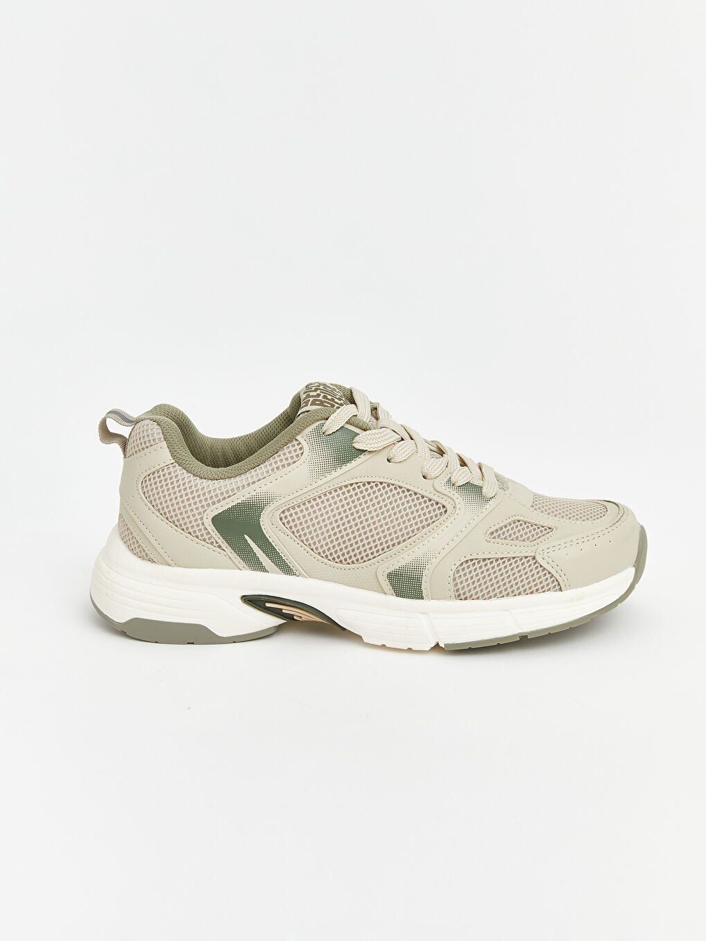 Bej File Detaylı Erkek Spor Ayakkabı-1