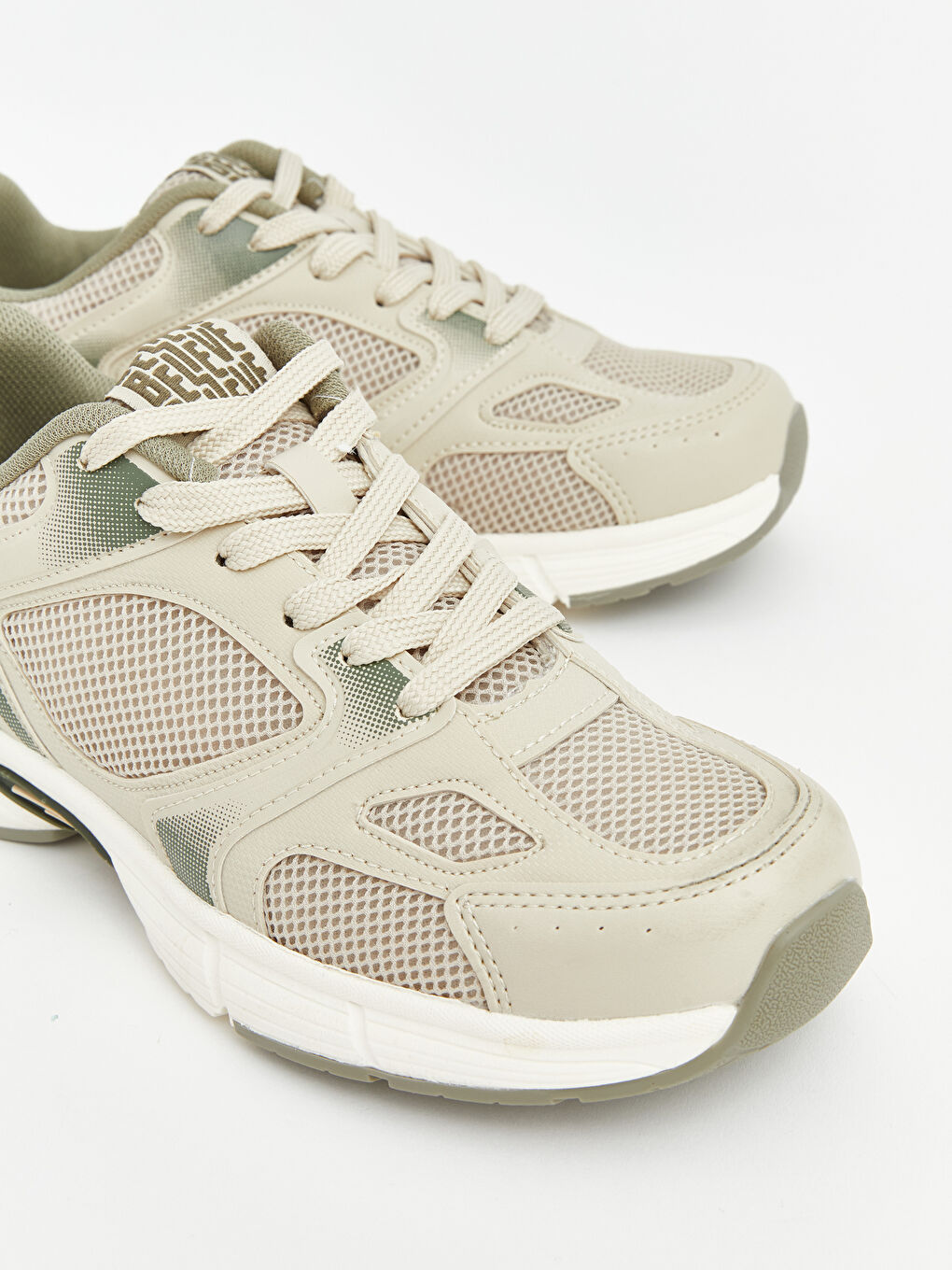 Bej File Detaylı Erkek Spor Ayakkabı-2