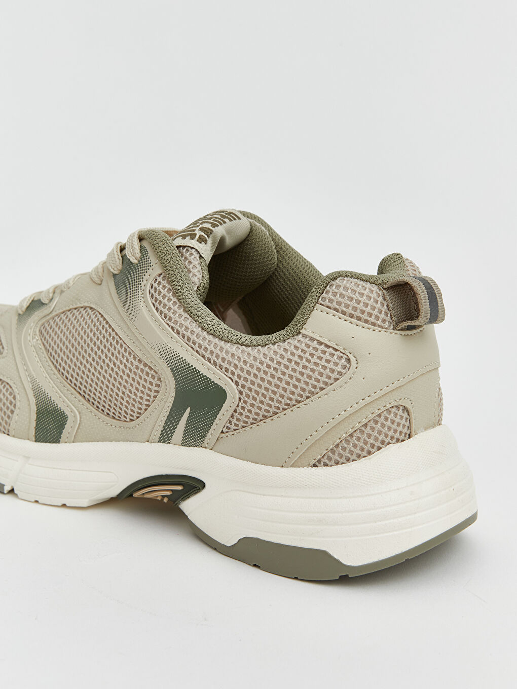 Bej File Detaylı Erkek Spor Ayakkabı-4