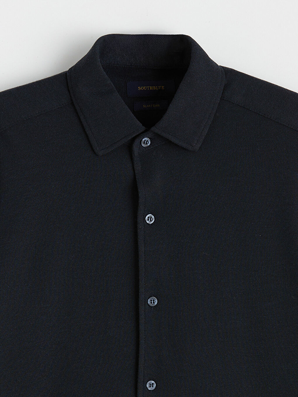 Lacivert Slim Fit Erkek Oxford Gömlek-2