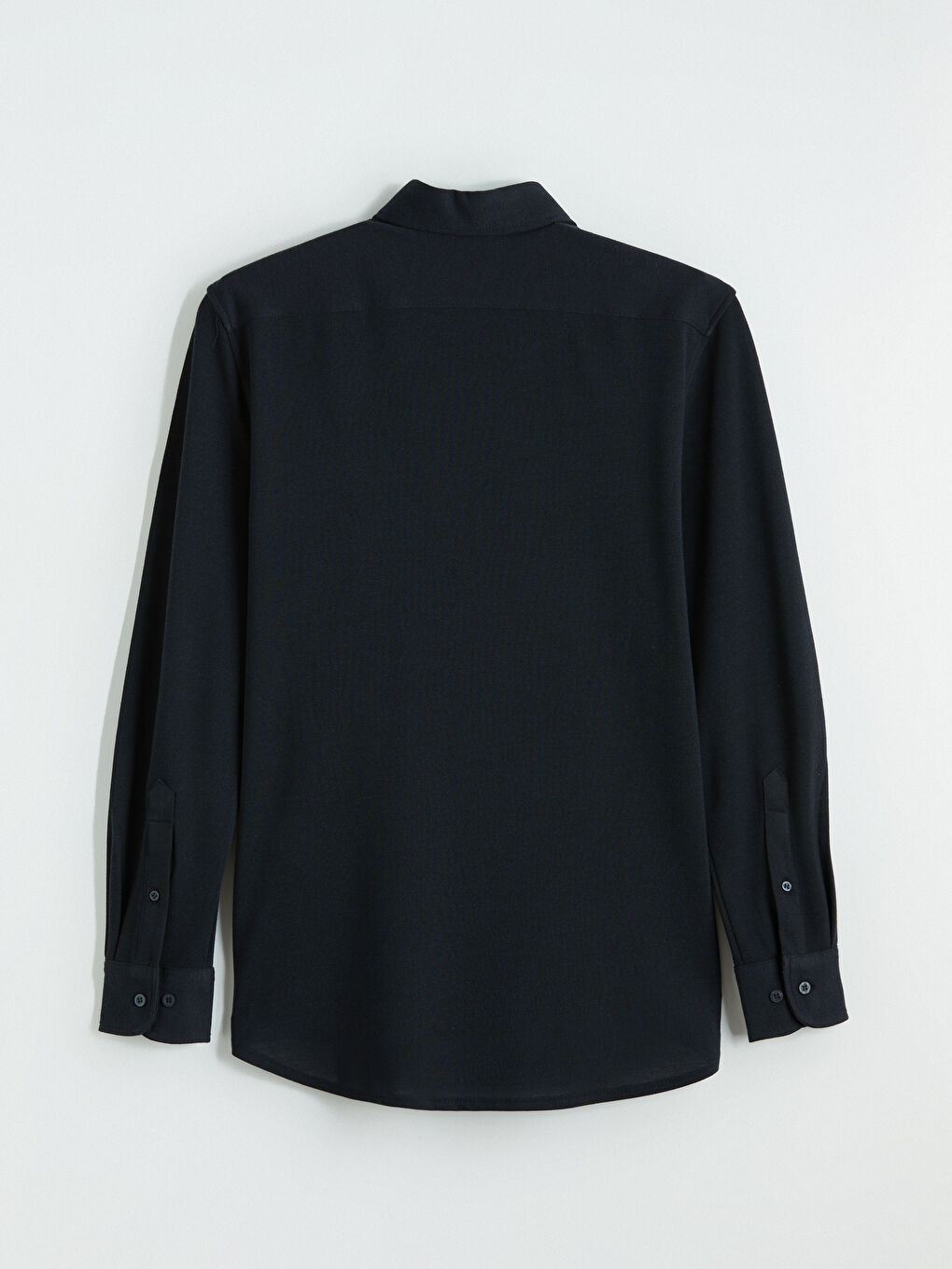 Lacivert Slim Fit Erkek Oxford Gömlek-4