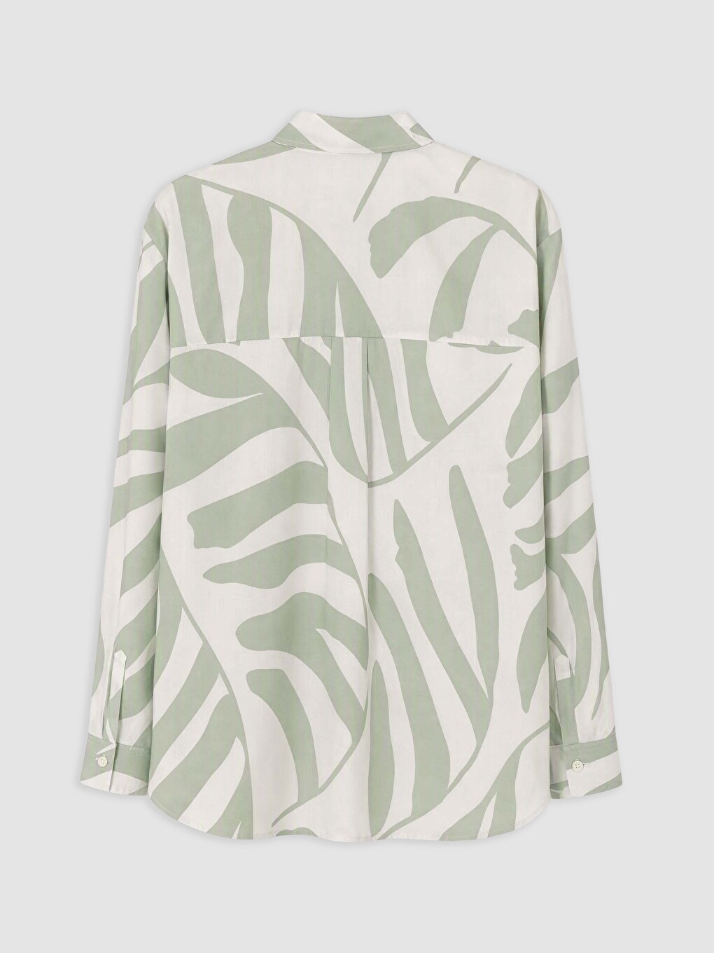 Shirt Collar Patterned Women's Shirt-1