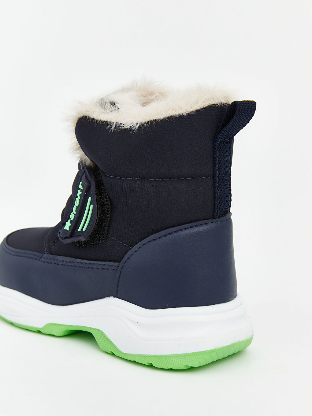 Lacivert İçi Kürklü Erkek Bebek Bot-4