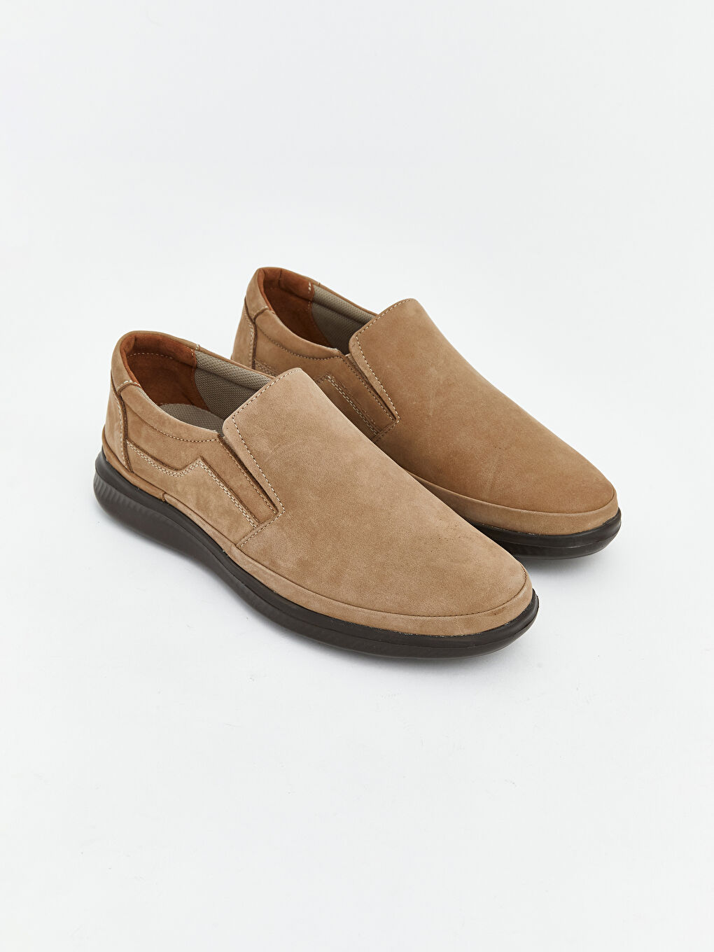 Bej Süet Görünümlü Erkek Klasik Ayakkabı
