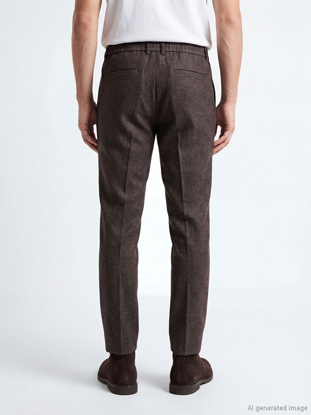Kahverengi Slim Fit Erkek Pantolon-3