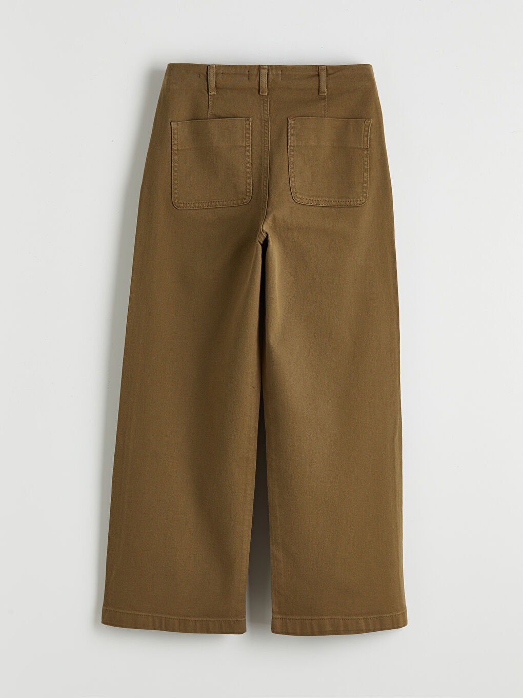 Haki Wideleg Kadın Jean Pantolon	-5