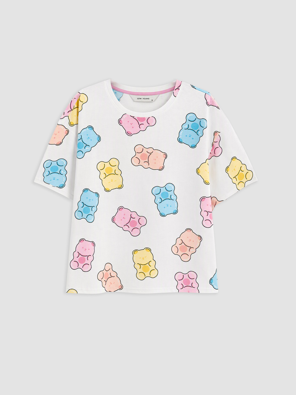 Woman Ecru Shortie Pyjama Set-1