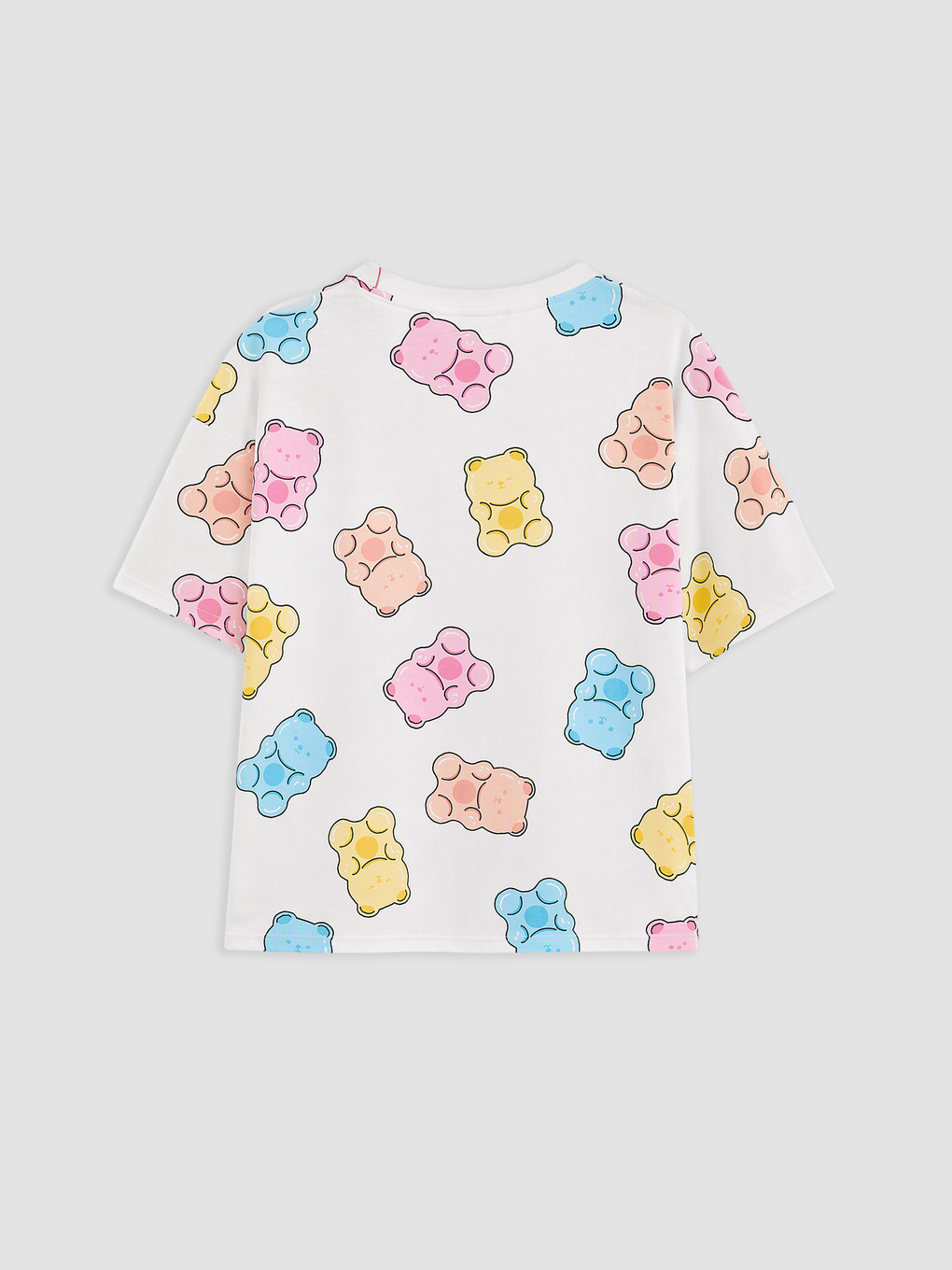 Woman Ecru Shortie Pyjama Set-3