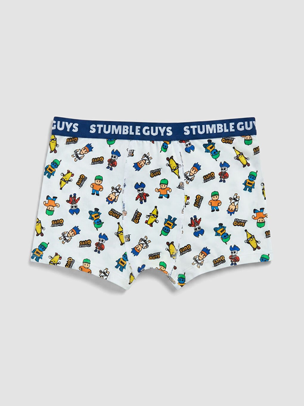 Beyaz Stumble Guys Baskılı Erkek Çocuk Boxer 3'lü-4