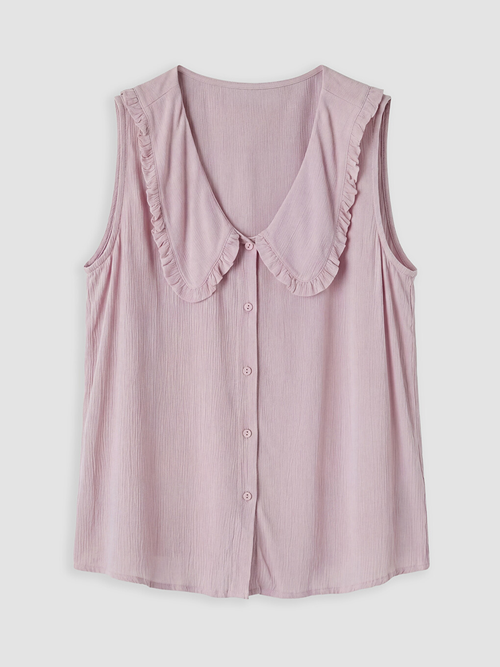 Peter Pan Collar Frilled Blouse-3