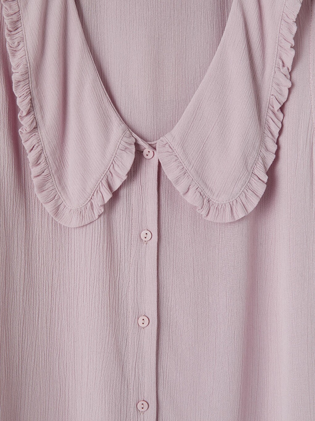 Peter Pan Collar Frilled Blouse-4