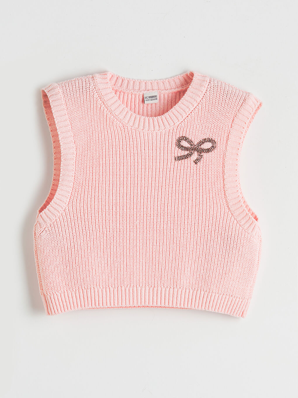 Beyaz Kız Çocuk Triko Süveter ve Gömlek-1