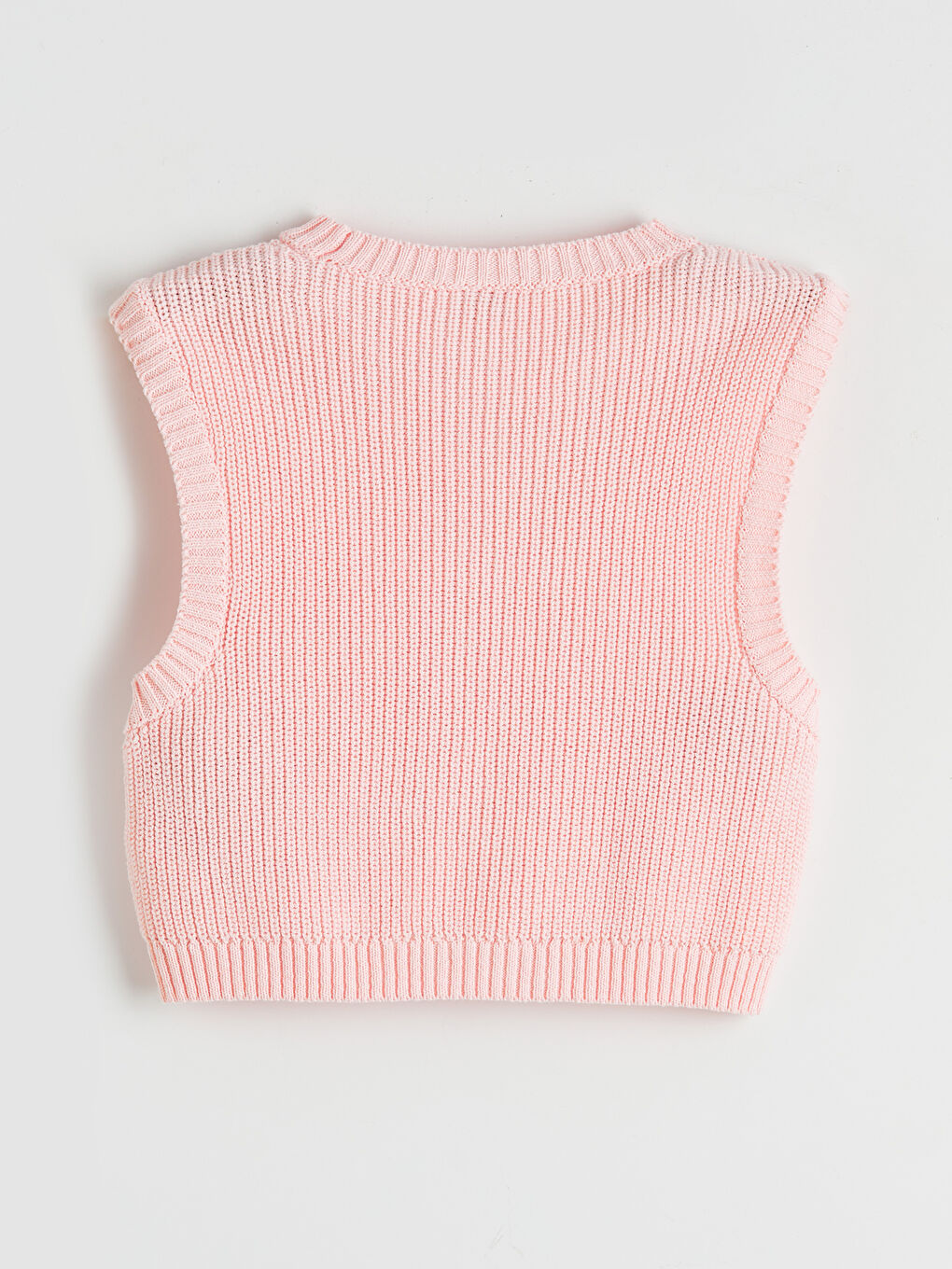 Beyaz Kız Çocuk Triko Süveter ve Gömlek-2