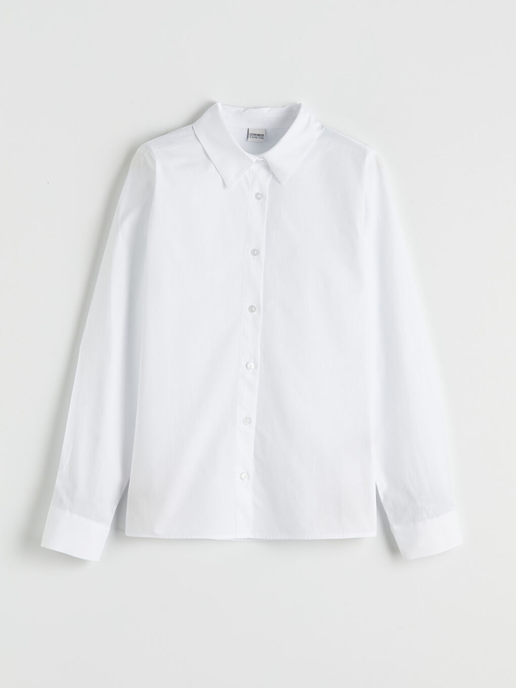 Beyaz Kız Çocuk Triko Süveter ve Gömlek-3