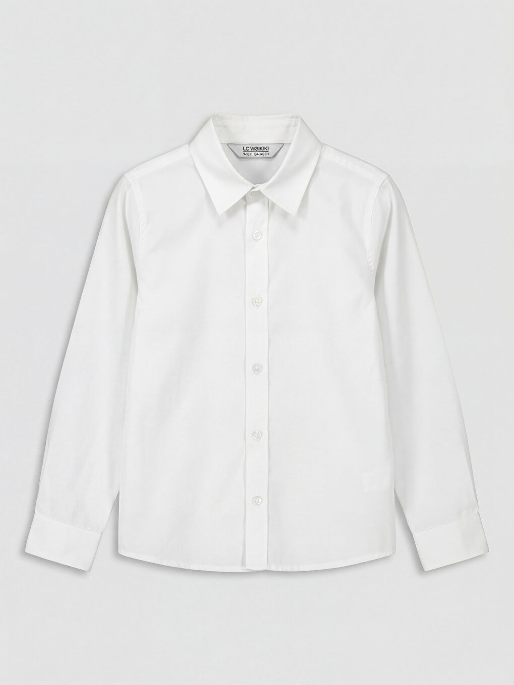 Beyaz Kız Çocuk Triko Süveter ve Gömlek-3