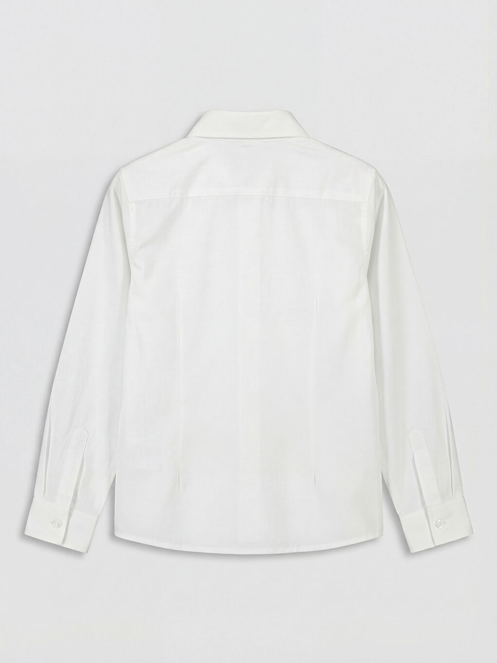 Beyaz Kız Çocuk Triko Süveter ve Gömlek-4