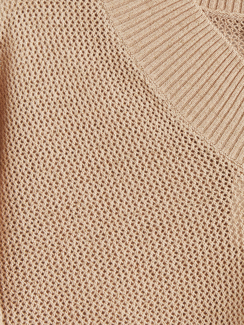 Sarı V Yaka Kadın Triko Kazak	-2