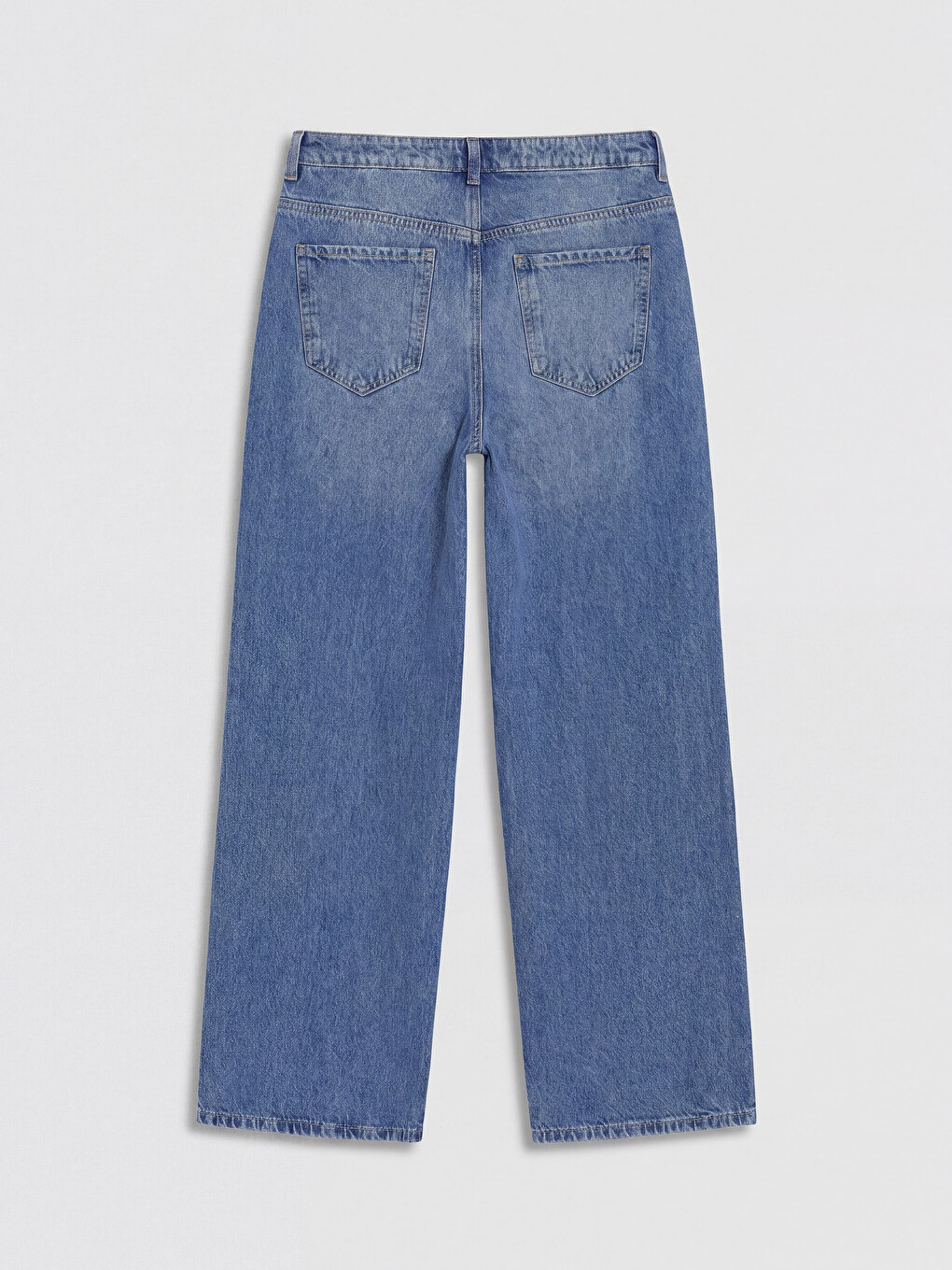 Jeans Femme Jambe Large Déchirés Détaillés-1