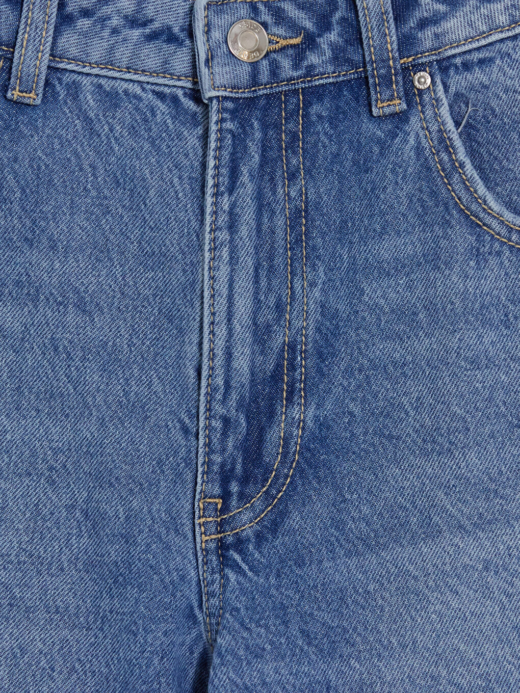 Jeans Femme Jambe Large Déchirés Détaillés-2