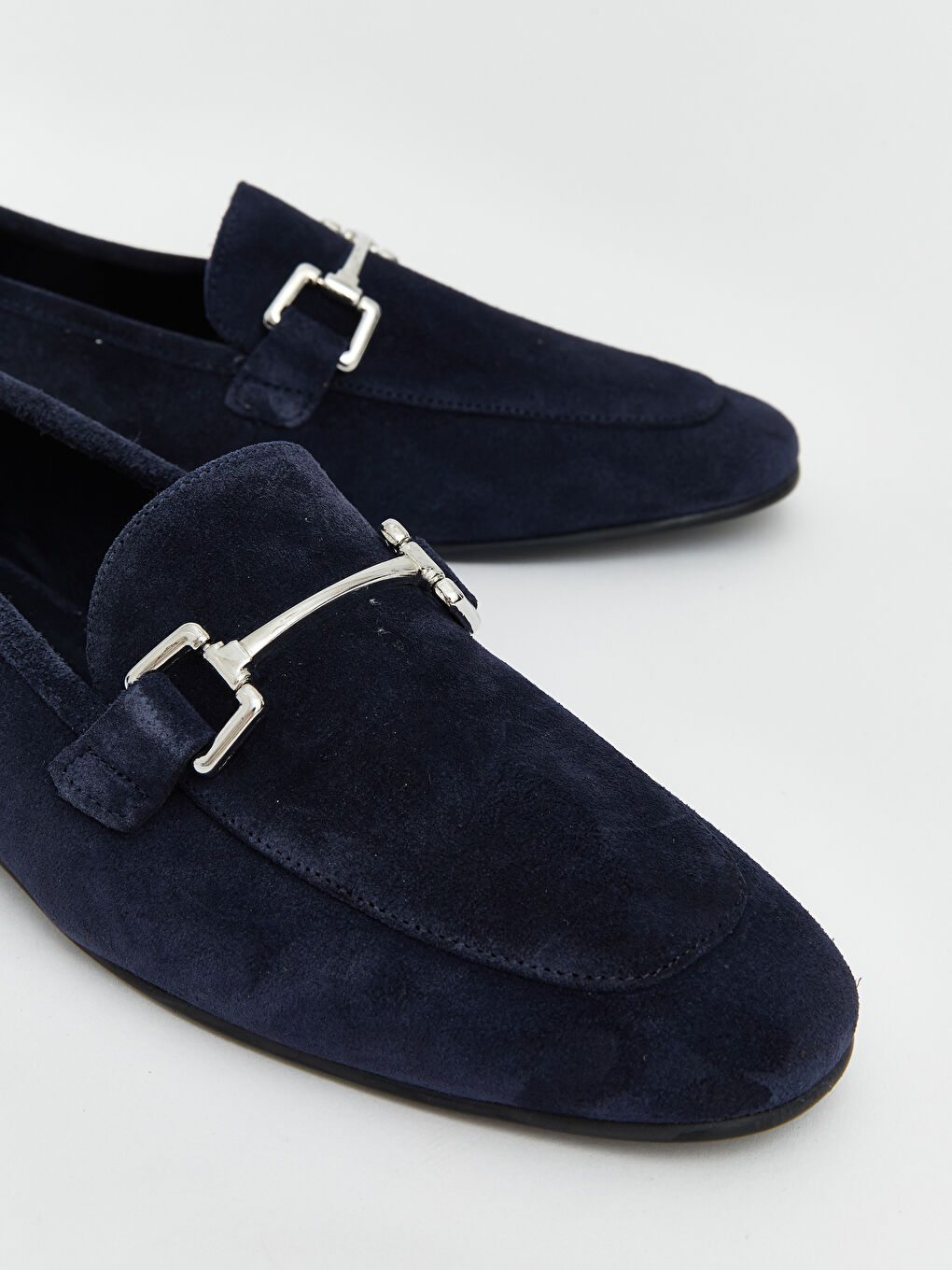 Lacivert Süet Görünümlü Kadın Laofer-2