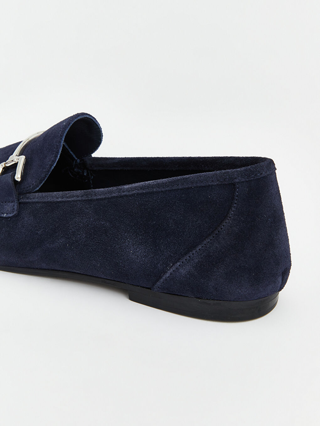 Lacivert Süet Görünümlü Kadın Laofer-4