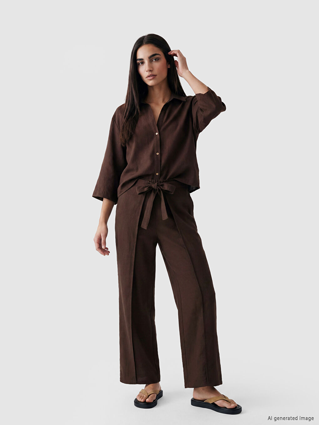 Woman BROWN Shirt-1