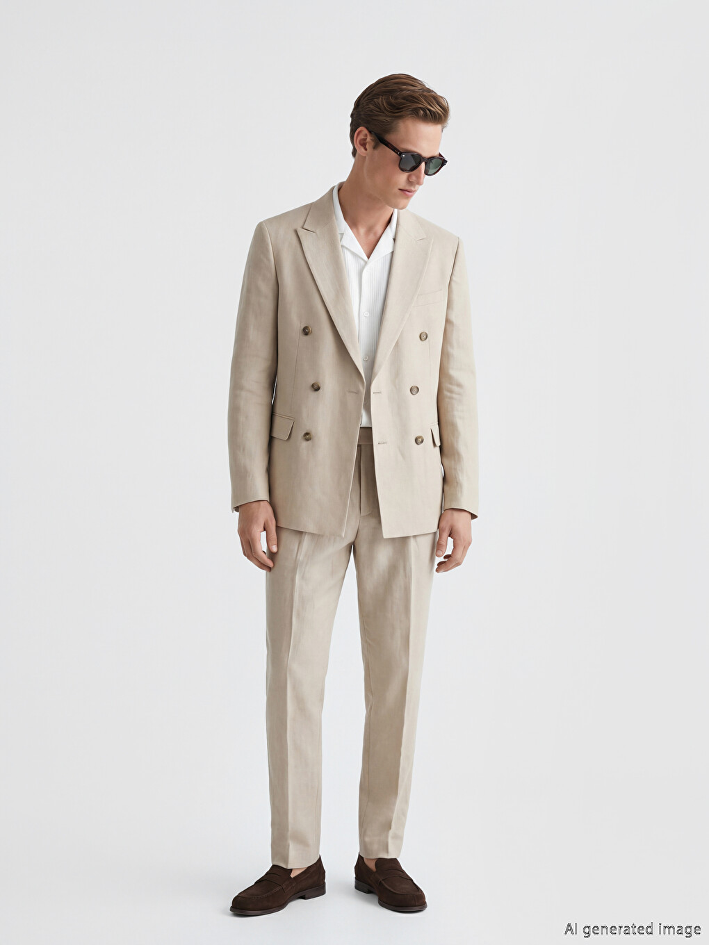 Regular Fit Men's Linen Blazer Jacket-1