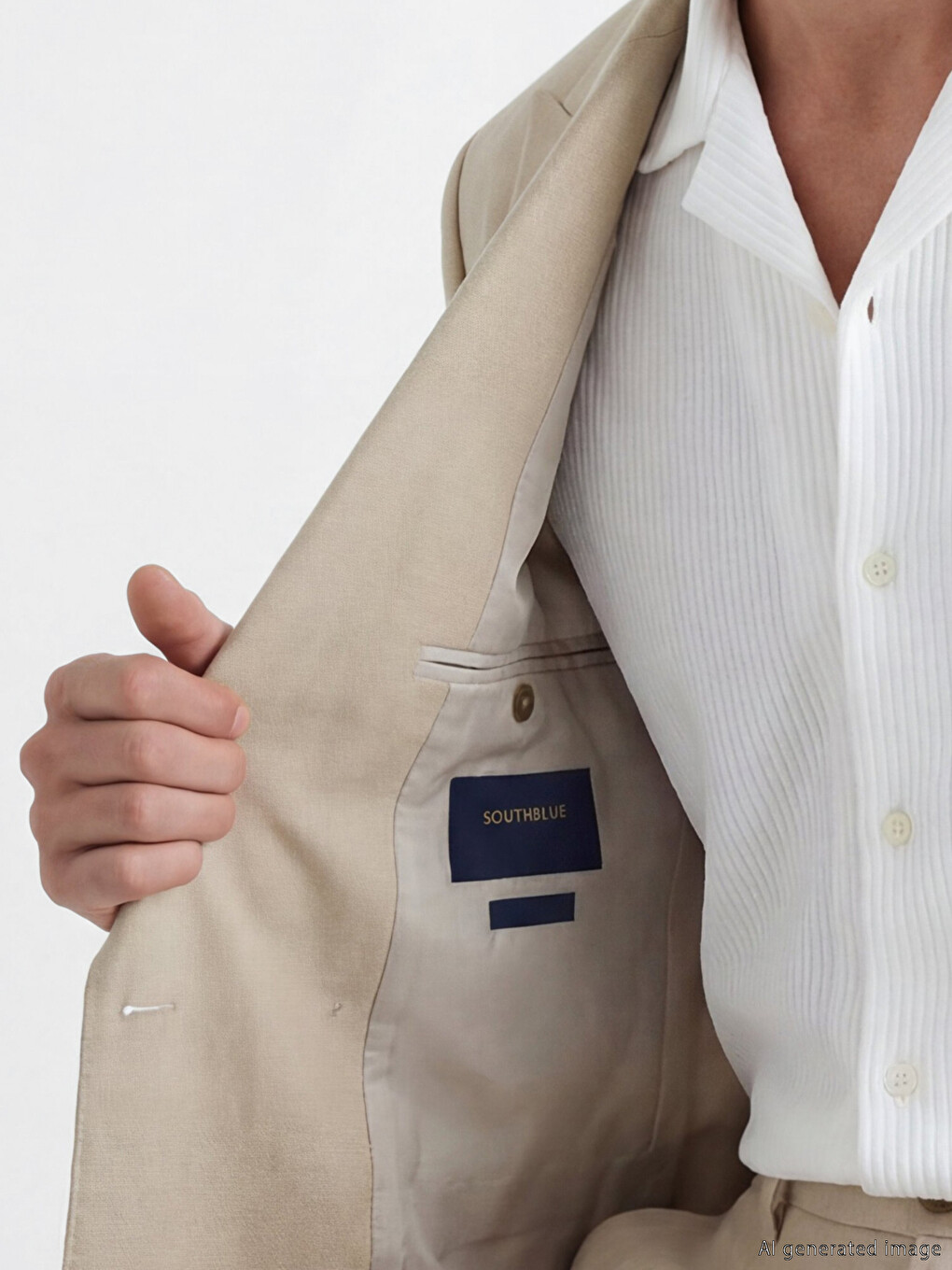 Regular Fit Men's Linen Blazer Jacket-3