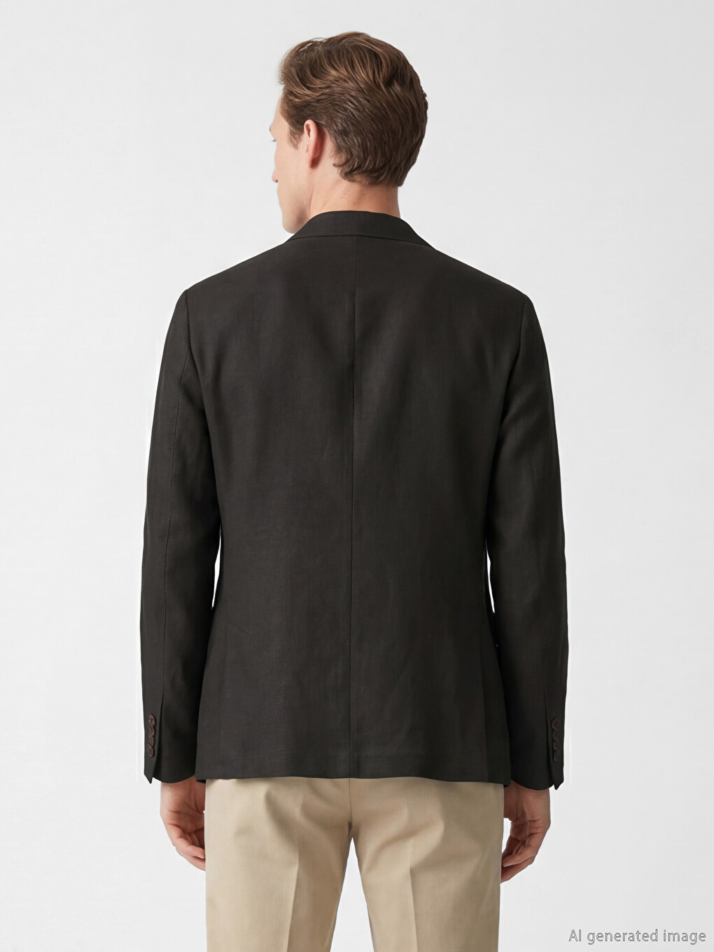 Standard Fit Men's Linen Blazer Jacket-2