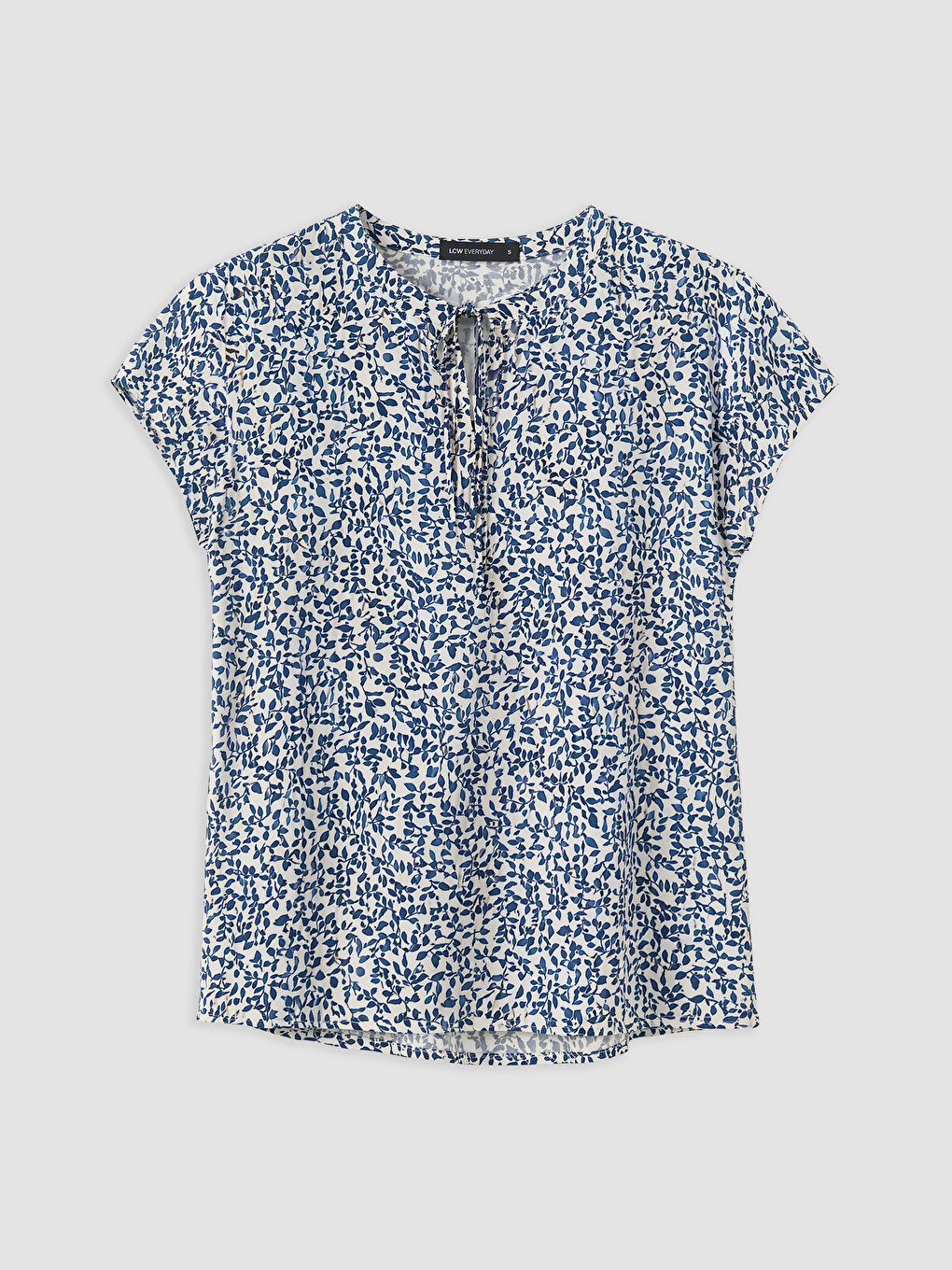 Woman Blue Blouse