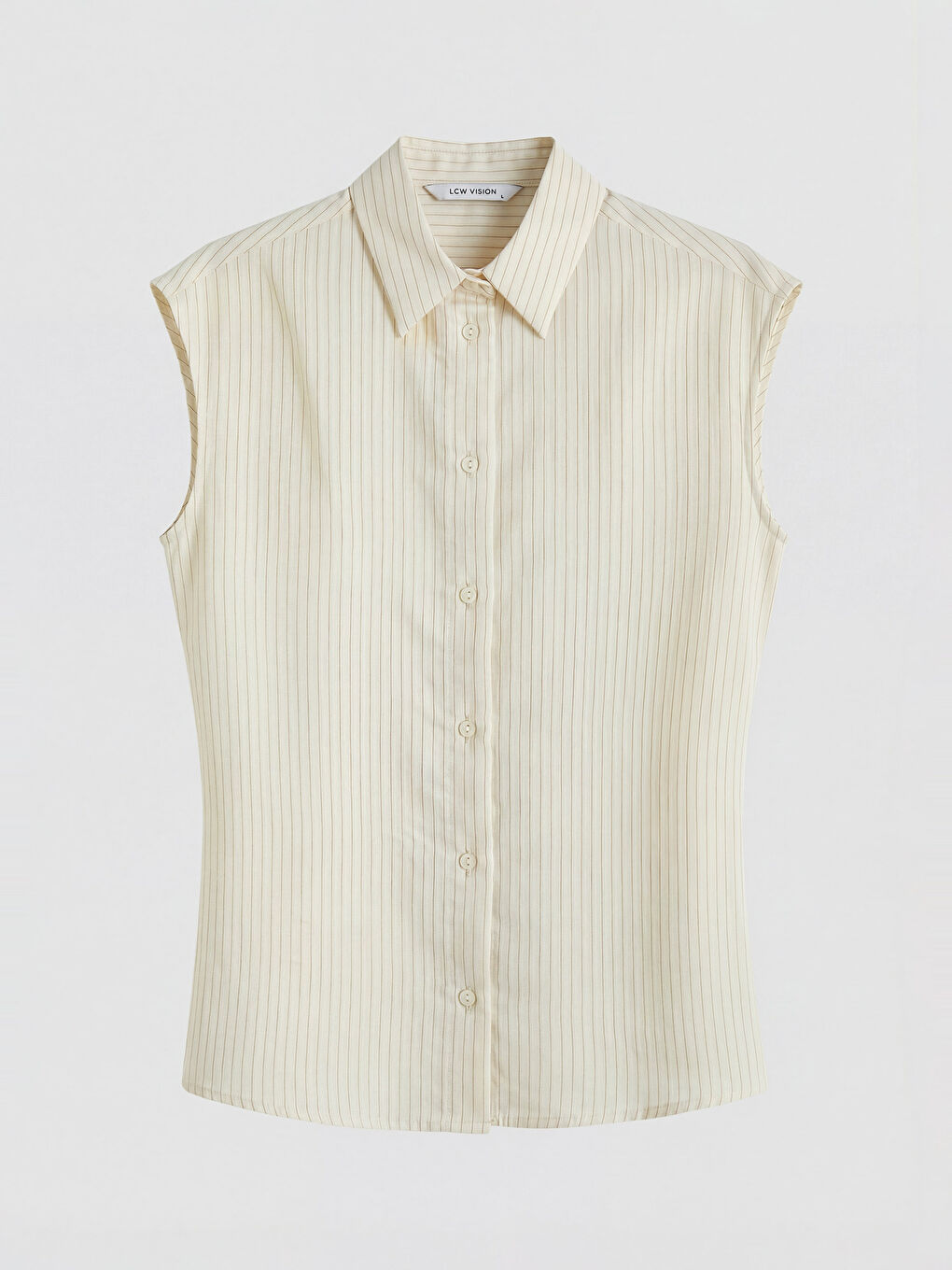 Kahverengi Çizgili Kadın Gömlek