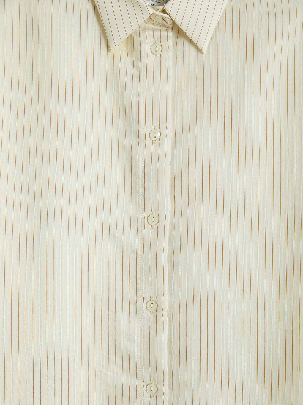 Kahverengi Çizgili Kadın Gömlek-2