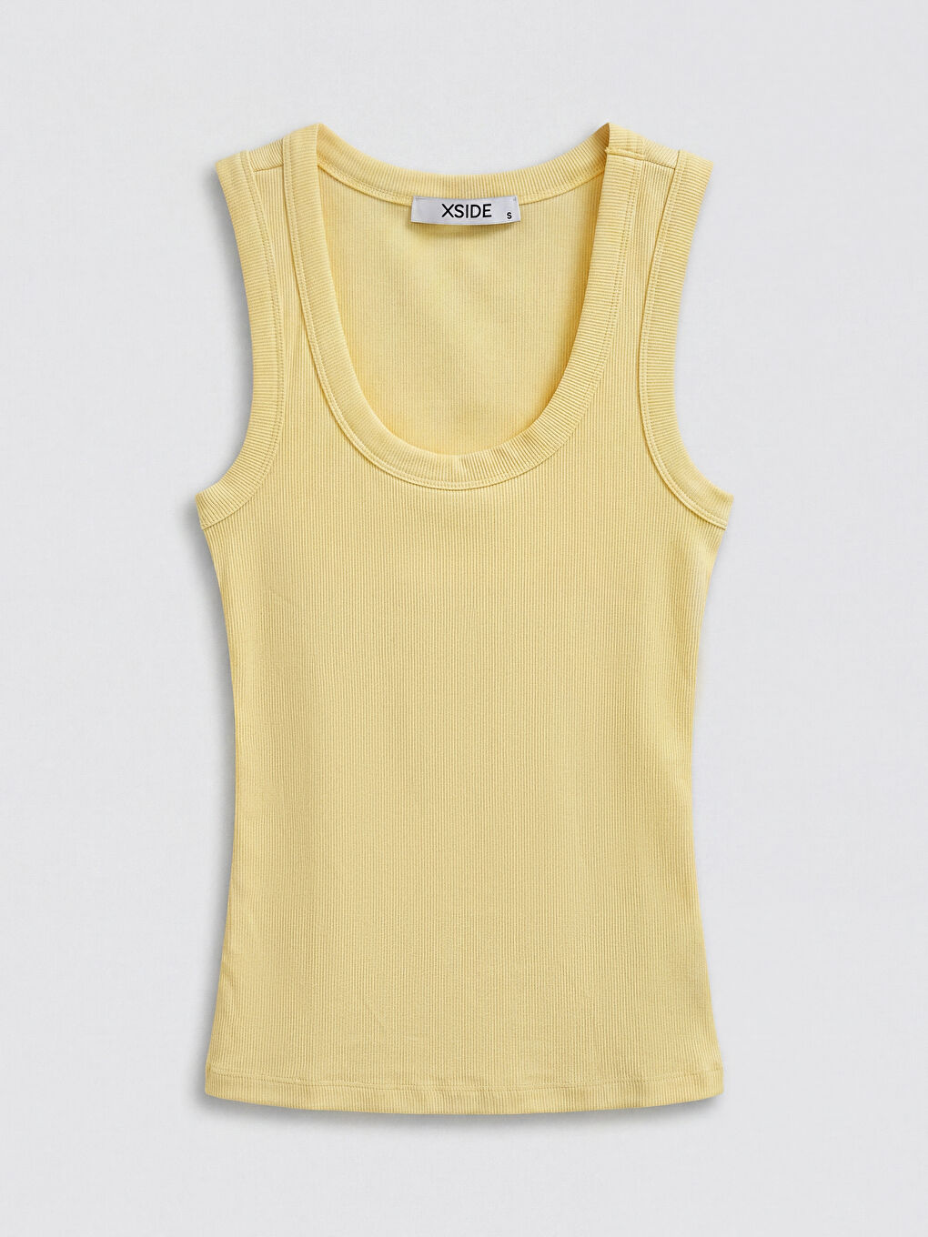 ياقة على شكل حرف U Women's Crop Top