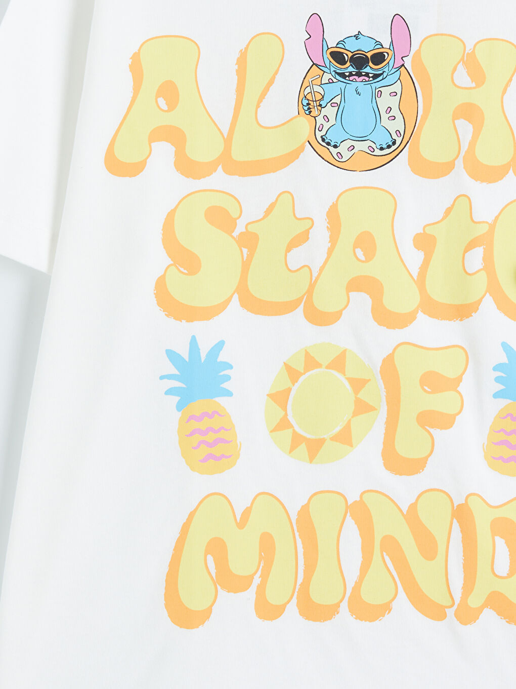 Tricou imprimat pentru fete Stitch-2