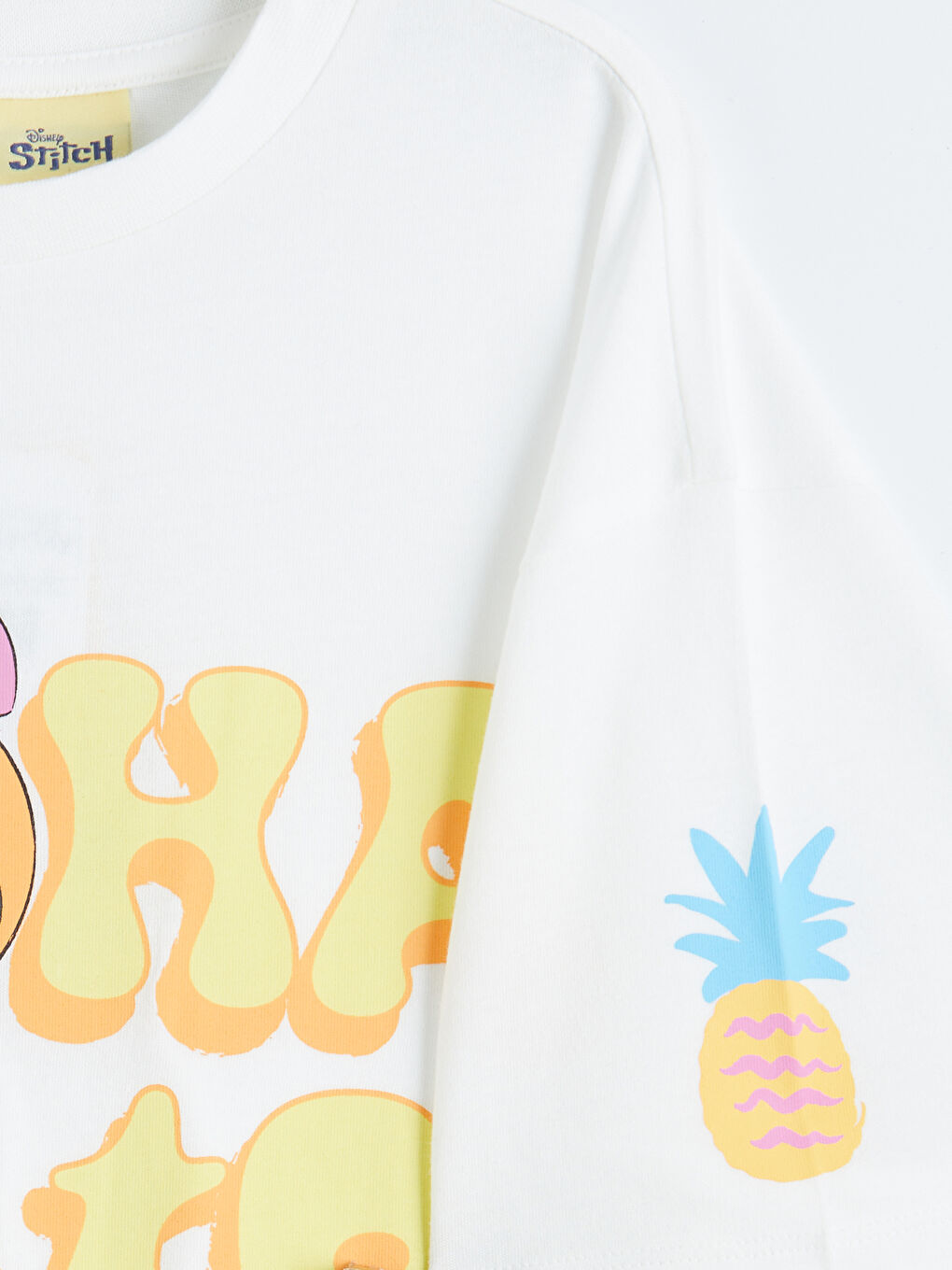 Tricou imprimat pentru fete Stitch-3