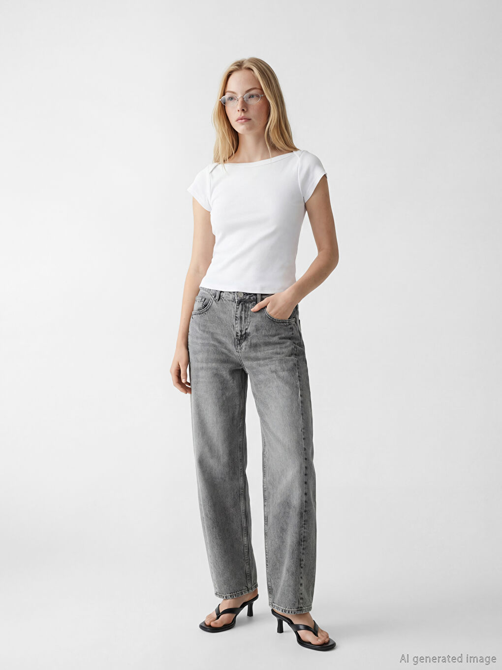 Slash Neck Women's T-Shirt-1