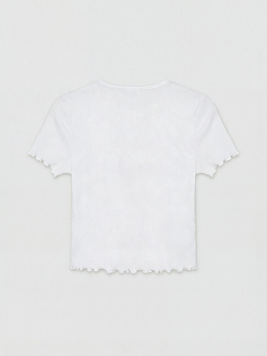 Woman WHITE Crop Top-5
