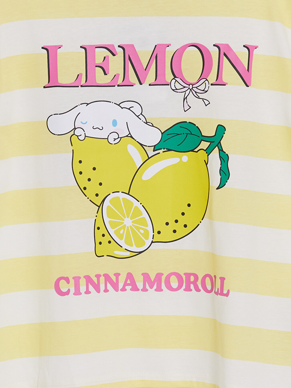 Sarı Cinnamoroll Baskılı Kız Çocuk Tişört-3
