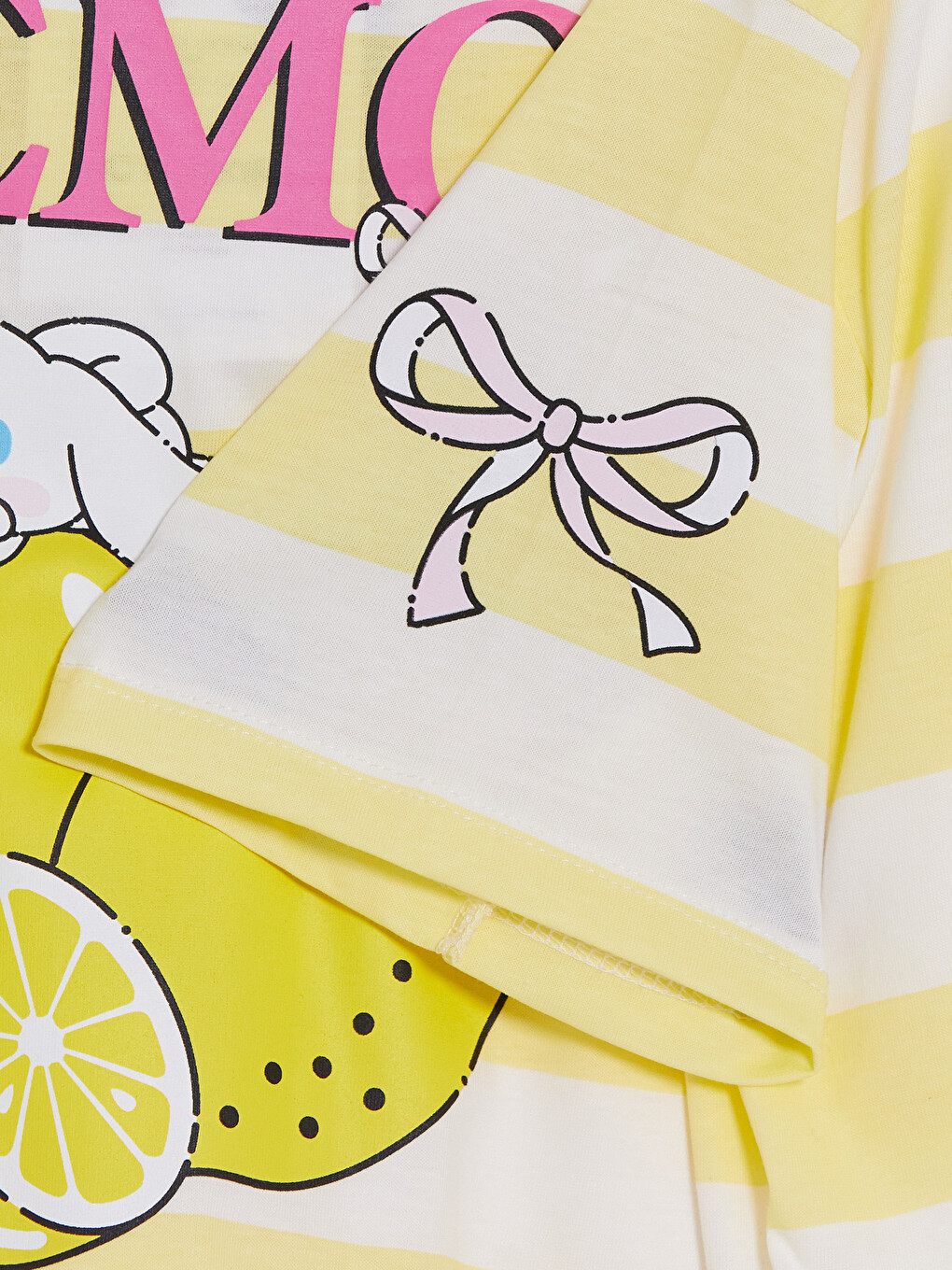 Sarı Cinnamoroll Baskılı Kız Çocuk Takım-5