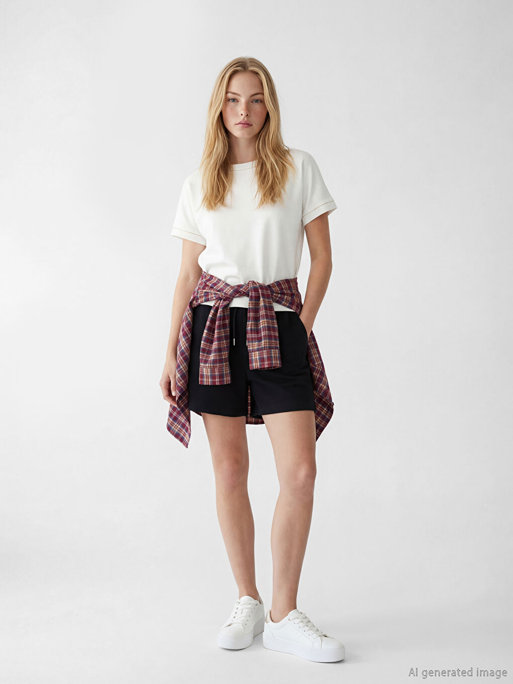 Short Femme à Taille Élastiquée