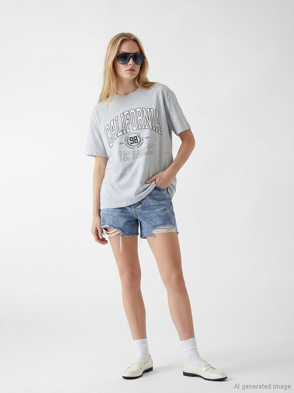 California Printed Women's T-Shirt-1