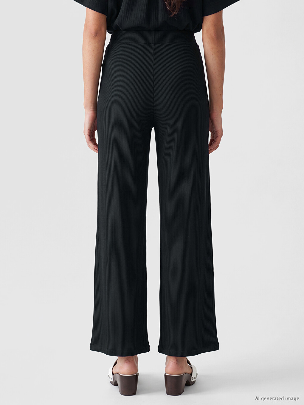 Elastic Waist Women's Trousers-3