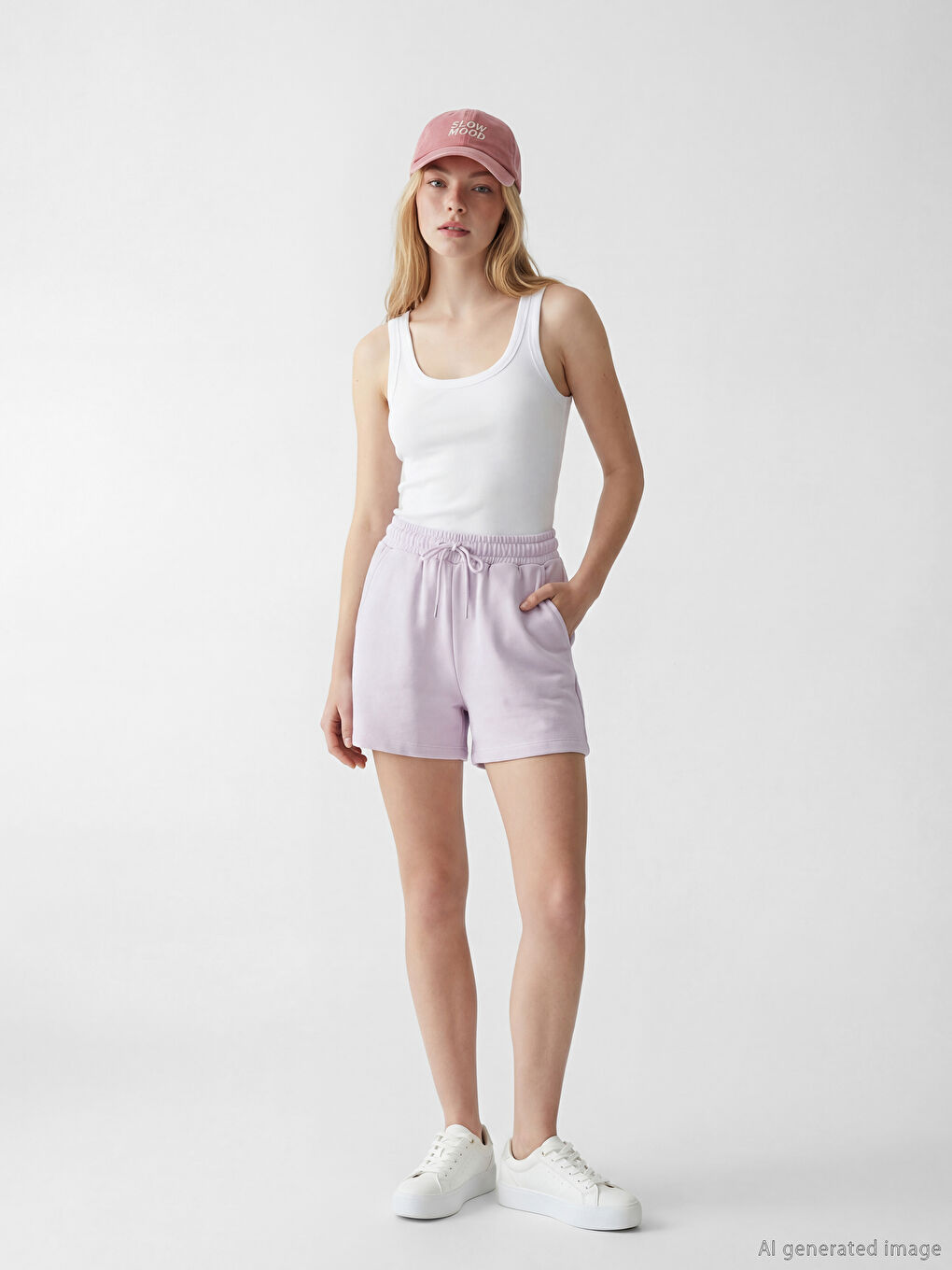 شورت نسائي بخصر مرن