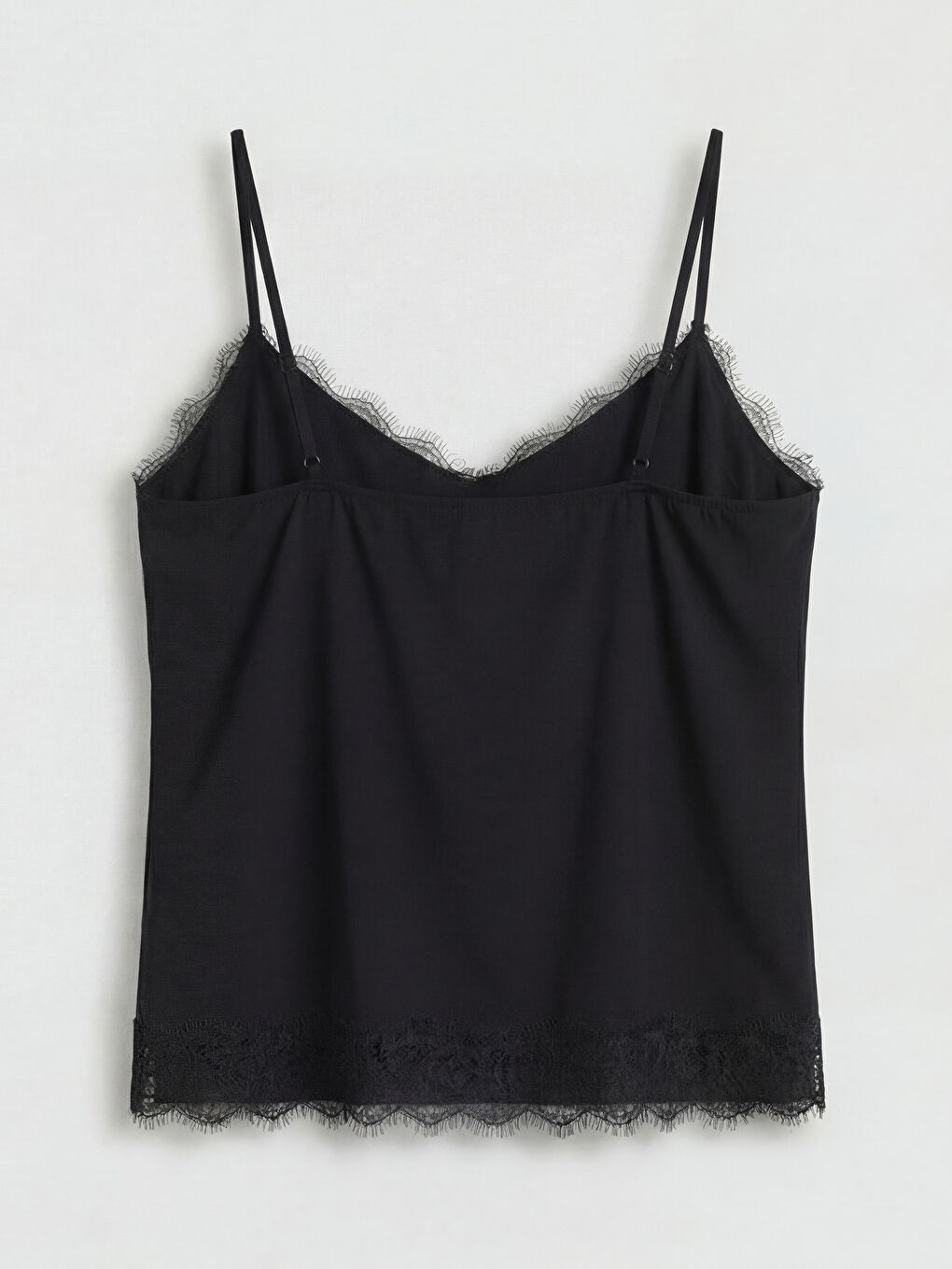 Women's V-Neck Lace Detail Strappy Blouse-4