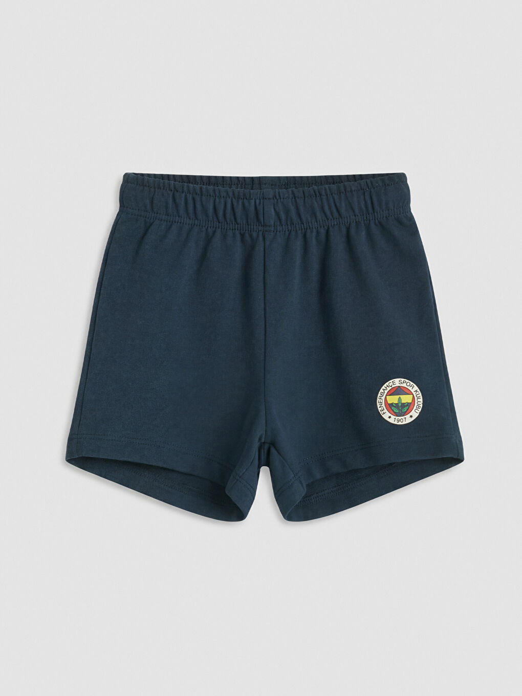 Beyaz Fenerbahçe Baskılı Erkek Bebek Tişört ve Şort-2