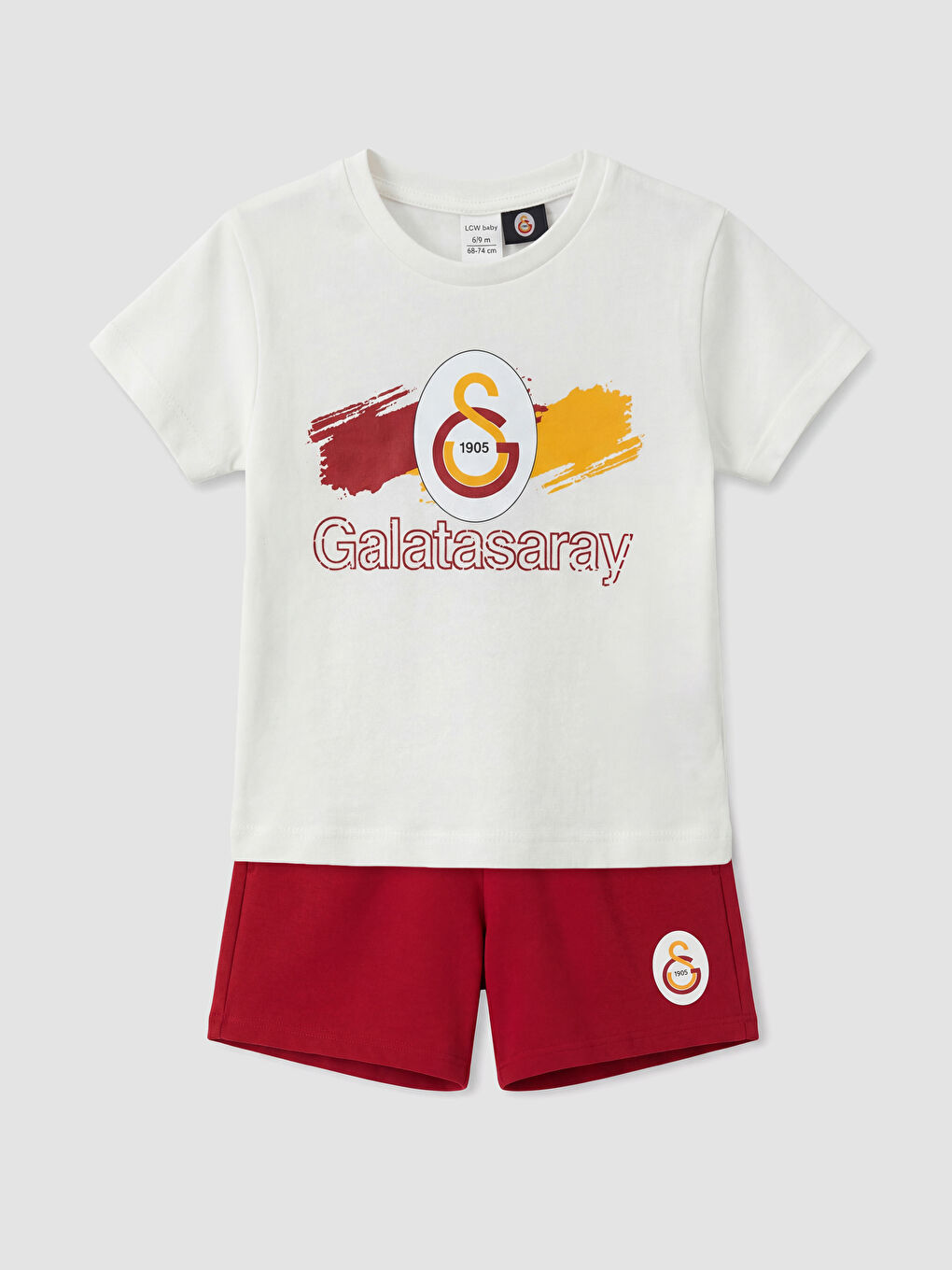 Beyaz Galatasaray Baskılı Erkek Bebek Takım