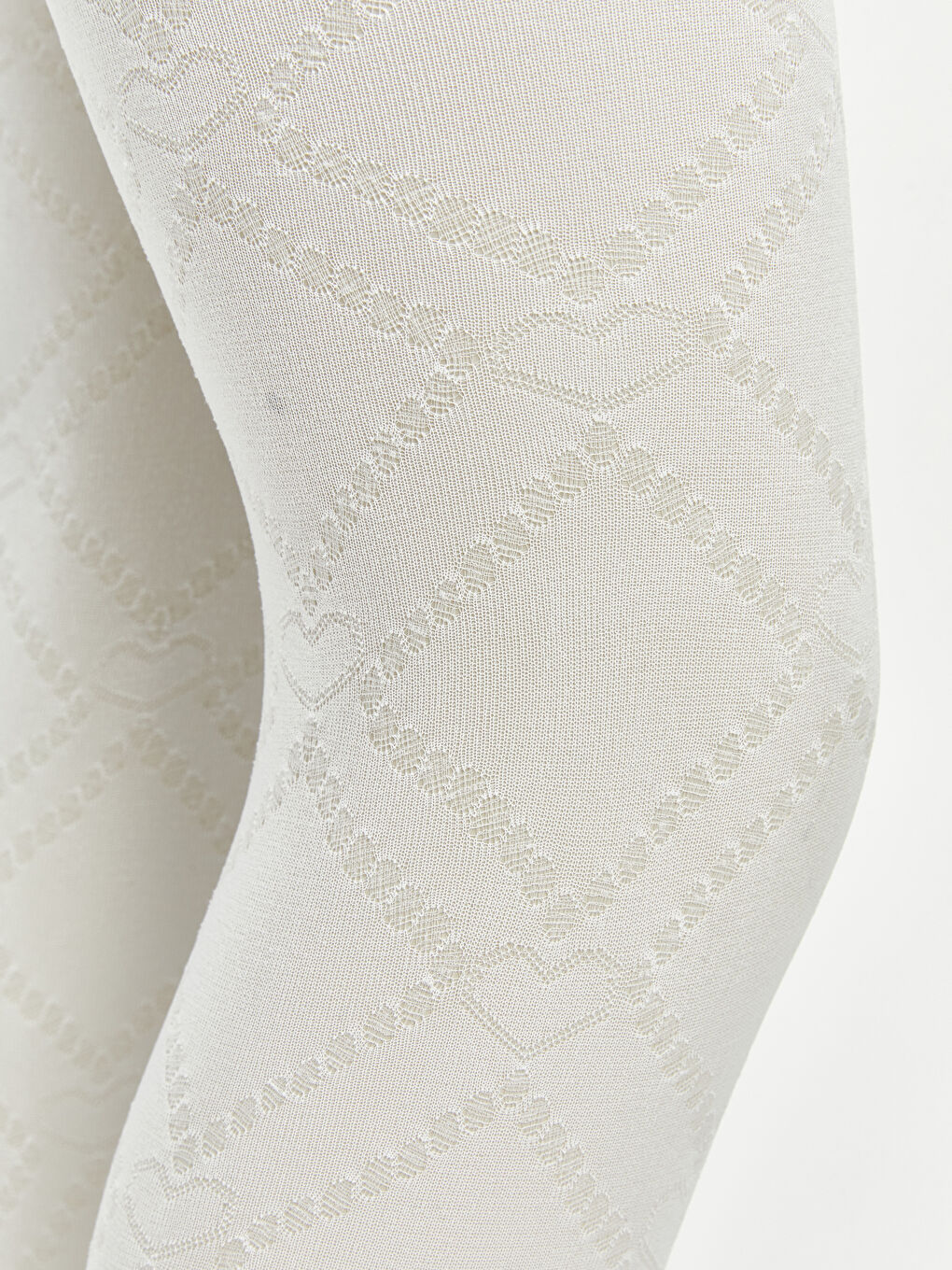 Pembe Baklava Desenli Kız Çocuk İnce Külotlu Çorap 2'li-1