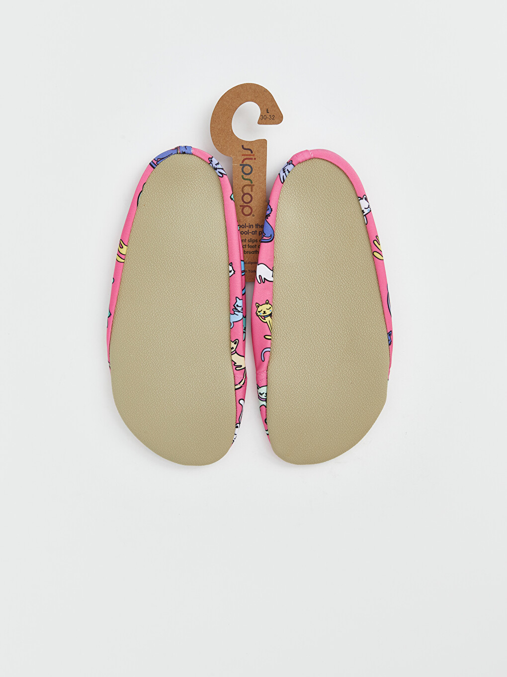 Pembe Kedi Baskılı Kız Çocuk Deniz Ayakkabısı-1